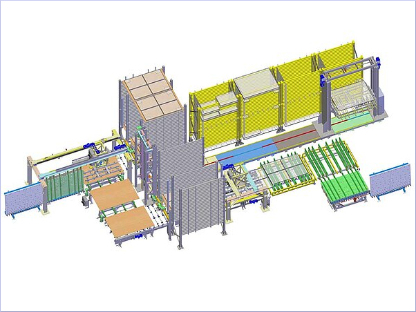 An order is only transferred to the racks when all IGUs are ready in the sorting system.
