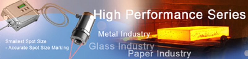 High performance series: Highly accurate infrared thermometers with laser