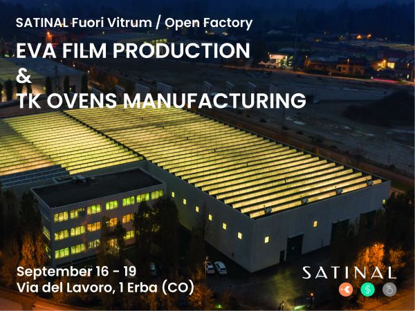Visit Satinal's EVA FILM and TK production site during Vitrum 2025 Visit Satinal's EVA FILM and TK production site during Vitrum 2025